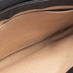 Pre Owned MCM Black Leather Mona Crossbody Bag