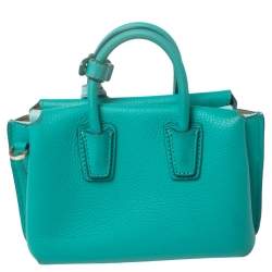Pre Owned MCM Green Leather X Mini Milla Crossbody Bag