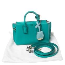 Pre Owned MCM Green Leather X Mini Milla Crossbody Bag
