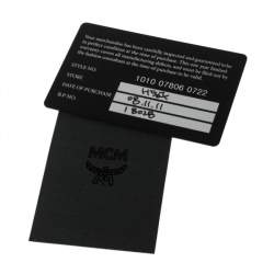 Pre Owned MCM Cognac Visetos Coated Canvas and Leather Shopper Tote