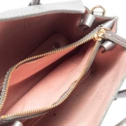 Pre Owned MCM Silver Leather X Mini Milla Crossbody Bag