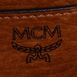 Pre Owned MCM Yellow Leather Flap Chain Crossbody Bag