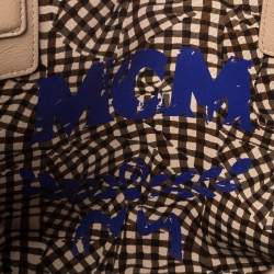 Pre Owned MCM Beige Coated Canvas Large Tote
