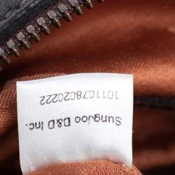 MCM Cognac Visetos Coated Canvas Heritage Boston Bag