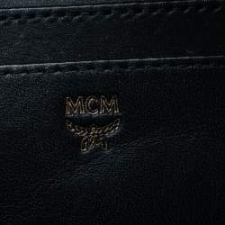 Pre Owned MCM Cognac Visetos Studded Mini Stark Bebe Boo Backpack