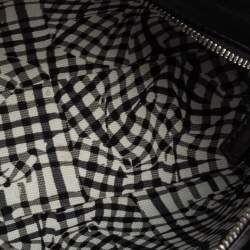 Pre Owned MCM Black Visetos Coated Canvas and Leather Mini Anya Zip Tote