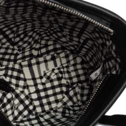 Pre Owned MCM Black Visetos Coated Canvas and Leather Mini Anya Zip Tote