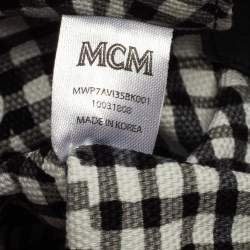 Pre Owned MCM Black Visetos Coated Canvas and Leather Mini Anya Zip Tote