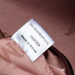 Pre Owned MCM Pink Leather Zip Satchel