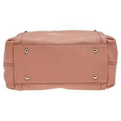 Pre Owned MCM Pink Leather Zip Satchel