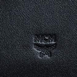 Pre Owned MCM Black Leather Wallet On Chain