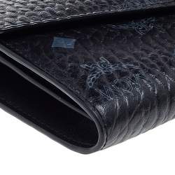 Pre Owned MCM Black Leather Wallet On Chain