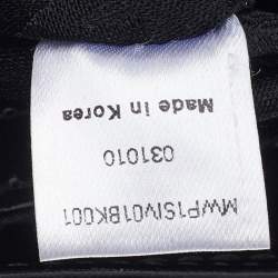 Pre Owned MCM Black Patent Leather Embossed Tote