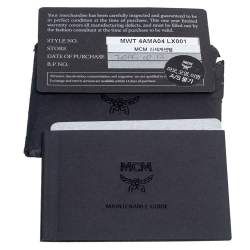 Pre Owned MCM Blue Leather Milla Park Avenue Satchel