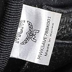 Pre Owned MCM Black Crystal Embellished Leather X Mini Strak Backpack