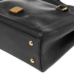 Pre Owned MCM Black Leather Nuovo Tote