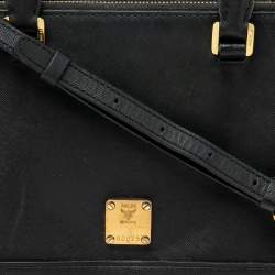 Pre Owned MCM Black Leather Nuovo Tote