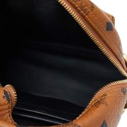 Pre Owned MCM Tan Visetos Coated Canvas And Leather X-Mini Bebe Boo Backpack