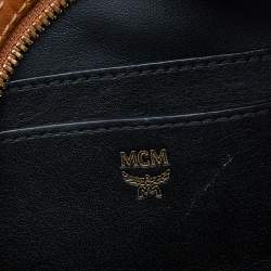 Pre Owned MCM Tan Visetos Coated Canvas And Leather X-Mini Bebe Boo Backpack