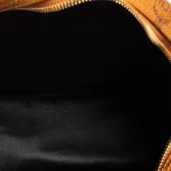  MCM Cognac Visetos Coated Canvas Stark Studs Backpack 