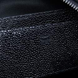 Pre Owned MCM Black Leather X Mini Stark Crystal Embellished Backpack