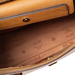 Pre Owned MCM Brown Leather Large Nuovo Tote