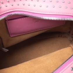 Pre Owned MCM Pink Leather X Mini Studded Stark-Bebe Boo Backpack