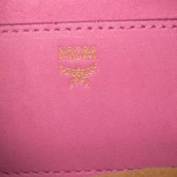 Pre Owned MCM Pink Leather X Mini Studded Stark-Bebe Boo Backpack