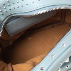 MCM Blue Leather X Mini Studded Strak-Bebe Boo Backpack