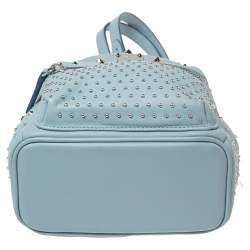 MCM Blue Leather X Mini Studded Strak-Bebe Boo Backpack