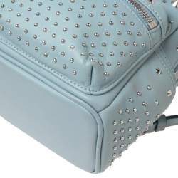 MCM Blue Leather X Mini Studded Strak-Bebe Boo Backpack