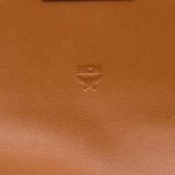 Pre Owned MCM Brown Visetos Canvas Patricia WOC Wallet