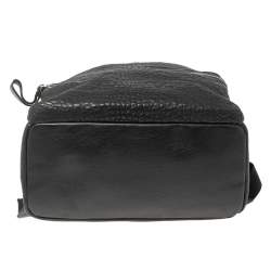 MCM Black Leather Keana Medium Backpack  