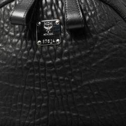 MCM Black Leather Keana Medium Backpack  