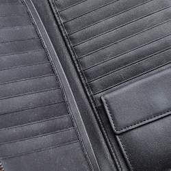 MCM Black Visetos Coated Canvas Organiser Wallet