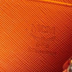 Pre Owned MCM Strawberry Pink Visetos Leather Heritage Continental Wallet