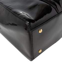 Pre Owned MCM Black Patent Leather Satchel