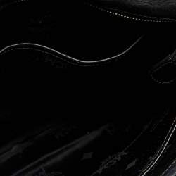 Pre Owned MCM Black/Grey Coated Canvas and Leather Crossbody Bag