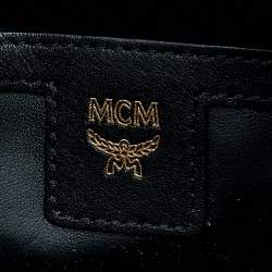 MCM Tan Coated Canvas And Leather Small Studded Stark Backpack