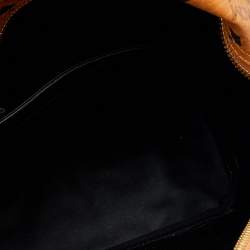 MCM Tan Coated Canvas And Leather Small Studded Stark Backpack