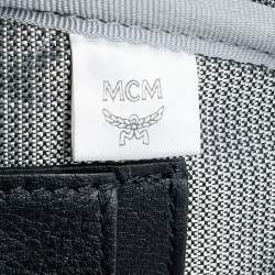 Pre Owned MCM Light Pink/Black Visetos Coated Canvas And Leather Mini Studded Stark-Bebe Boo Backpack