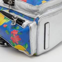 MCM Multicolor Leather And Coated Canvas Paradiso Floral Studded Backpack