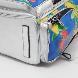 MCM Multicolor Leather And Coated Canvas Paradiso Floral Studded Backpack