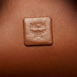 MCM Black Visetos Coated Canvas and Leather Large Stark Backpack