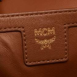 MCM Black Visetos Coated Canvas and Leather Large Stark Backpack