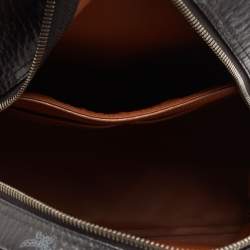 MCM Black Visetos Coated Canvas and Leather Large Stark Backpack