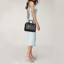 Pre Owned MCM Black Leather Milla Tote