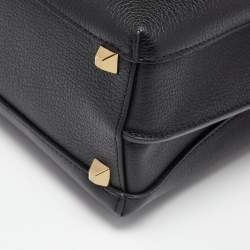 Pre Owned MCM Black Leather Milla Tote