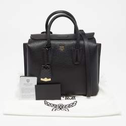 Pre Owned MCM Black Leather Milla Tote