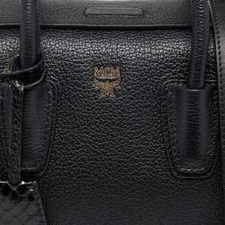 Pre Owned MCM Black Leather Milla Tote